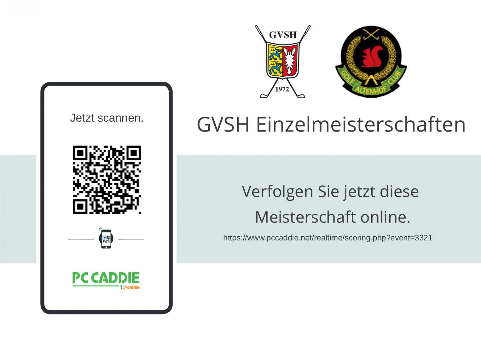 LiveScoring der GVSH Einzelmeisterschaften
